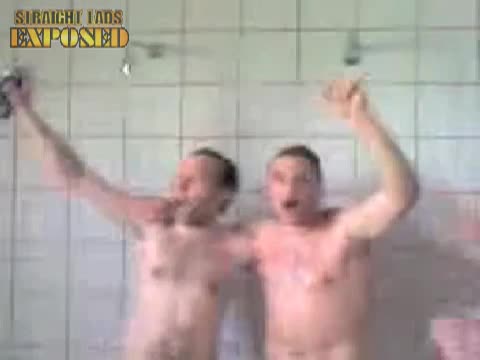 Football Player In The Showers