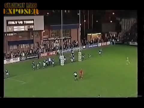 Lad Streaks On A Rugby Pitch