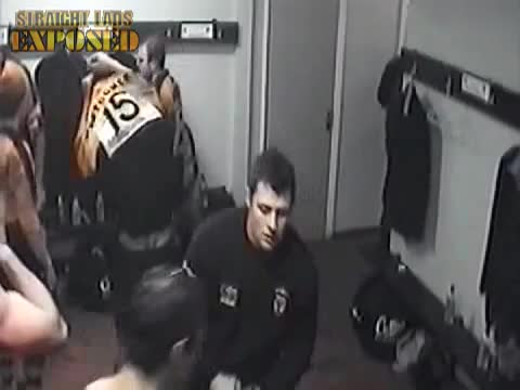Naked Rugby Player In The Locker Room
