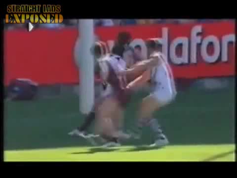 AFL Player Gets Dacked 
