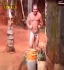 Fat Man's Outdoor Shower