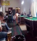 Naked Man Plays Pool