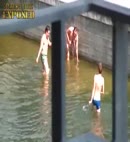 Naked Lads In A Dock