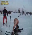 Naked Ski-ing Lad