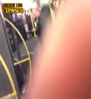 Rugby Lads Cock Flashing On A Bus