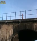 Naked Bomb From A Bridge