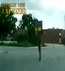 Man Dances In Traffic Naked