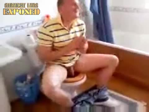 Chav Lad Caught In The Toilet