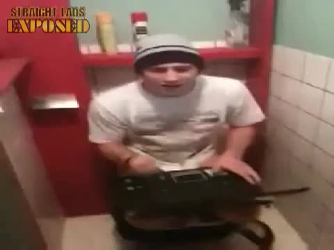 Surprised In The Toilet