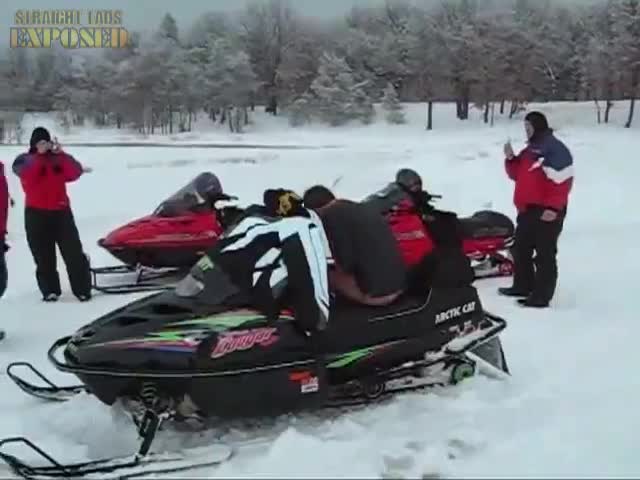 Naked Snowmobile Lads