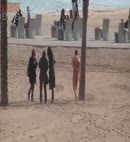 Naked Man In Barceolona Beach 2