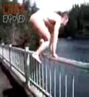 Chris Jumping Off The Woahink Bridge Naked
