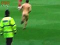 Naked Man Storms The Pitch During The Match