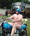 Big J Merlin Naked On A Bike