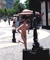 Naked Running Man In Bratislava