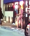 Naked Guy At A Gas Station