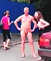 Naked In The Street With A Woman