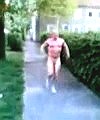 Naked Running Man