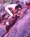 Naked Man On Camelback Mountain 1