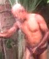 Bald Man's Outdoor Shower
