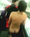 Naked Dude In The Metro 1