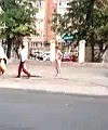 Naked On Russian Street
