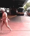 Naked Man Running Around In A Bus Station Looking For His Bus Pass