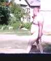 Naked Fat Man Goes For A Walk
