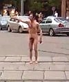 Russian Man Naked In The Street