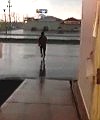 Dom Running In The Rain