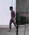 Naked Man In Garden 