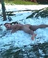 Naked Snow Dive