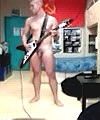Naked Man Plays Guitar 3