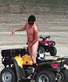 Riding An ATV Naked