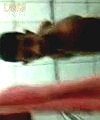 Latino Lad Takes A Shower