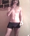 Long Haired Man Dances Naked