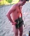 Naked Man At Russian Beach