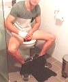 Tall Lad Caught In Toilet