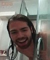 Long Haired Lad In The Shower