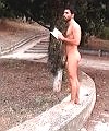 Naked With Book