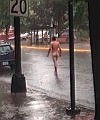 Naked Guy Walking Down In The Street In Ashland Oregon
