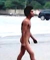 Naked Asian Man On Road