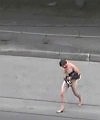 Naked Man On Road