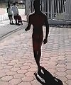 Black Man Takes A Stroll