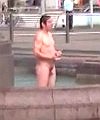 Naked Man In A Fountain