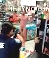 Naked Man Arrested In A Shop