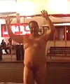 Naked Fat Man In The Street