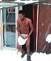 Black Man's Naked Snow Run