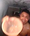 Asian Lad Washing