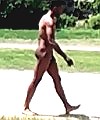 Naked Man Walking On The Highway In Tulsa